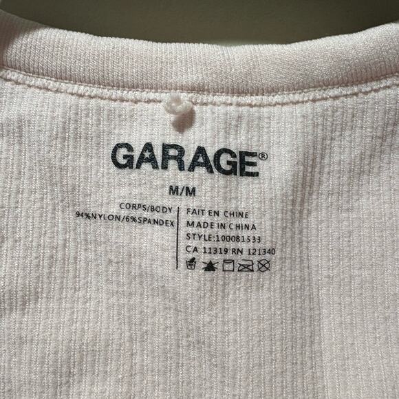 Garage Soft Cream Ribbed Top - Picture 4 of 4